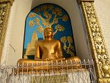 Pokhara World Peace Pagoda 08 Statue Of Buddha At Buddhagaya Where He Attained Enlightenment 
